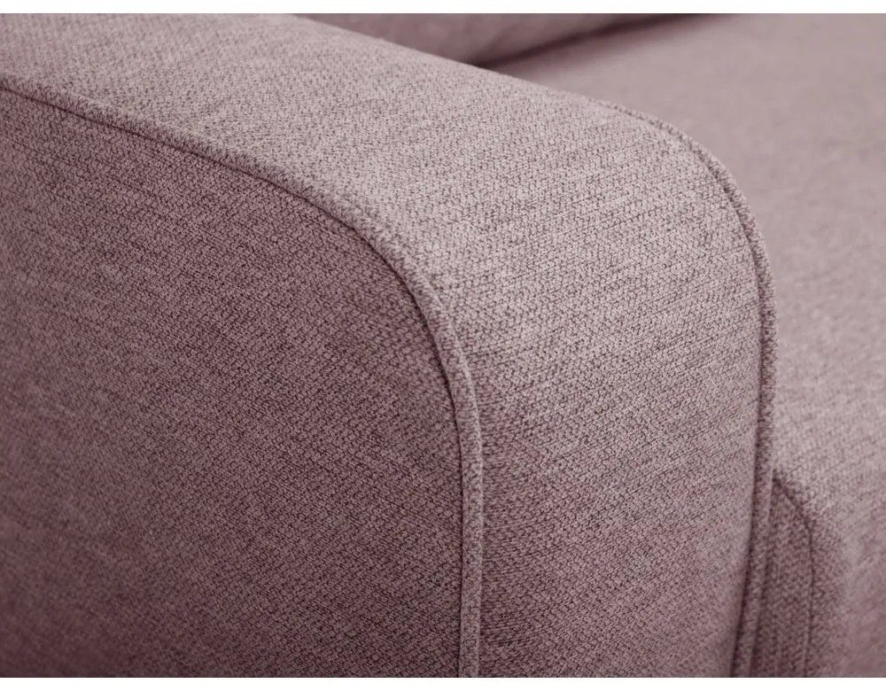 Svetloružová rozkladacia pohovka 160 cm Come – Bobochic Paris