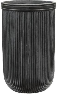 Vertical Rib Cylinder Anthracite 30x47 cm