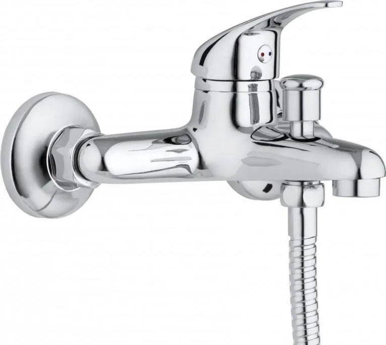 Vaňová batéria TOMÁŠ so sprchou - chrómová