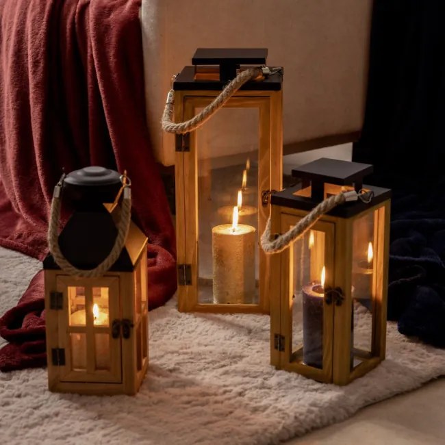 Lampáš BUREL drevený 831886