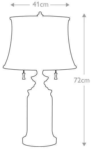 Feiss FE-STATEROOM-TL-BB - Stolná lampa STATEROOM 2xE27/60W/230V mosadz