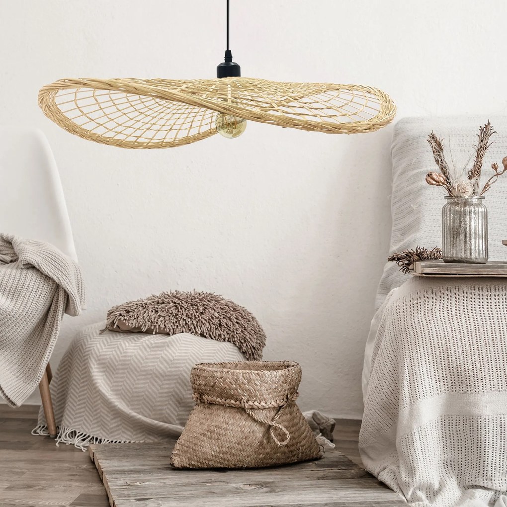 Toolight Boho, stropné svietidlo 1xE27 APP1541-1CP, hnedá-čierna, OSW-06977