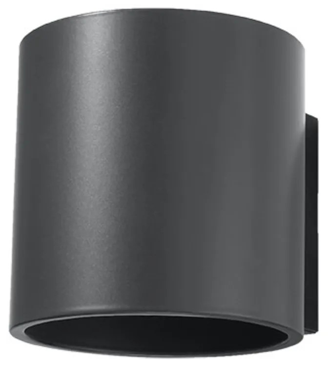 Nástenné svietidlo Orbis, 1x tmavosivé kovové tienidlo