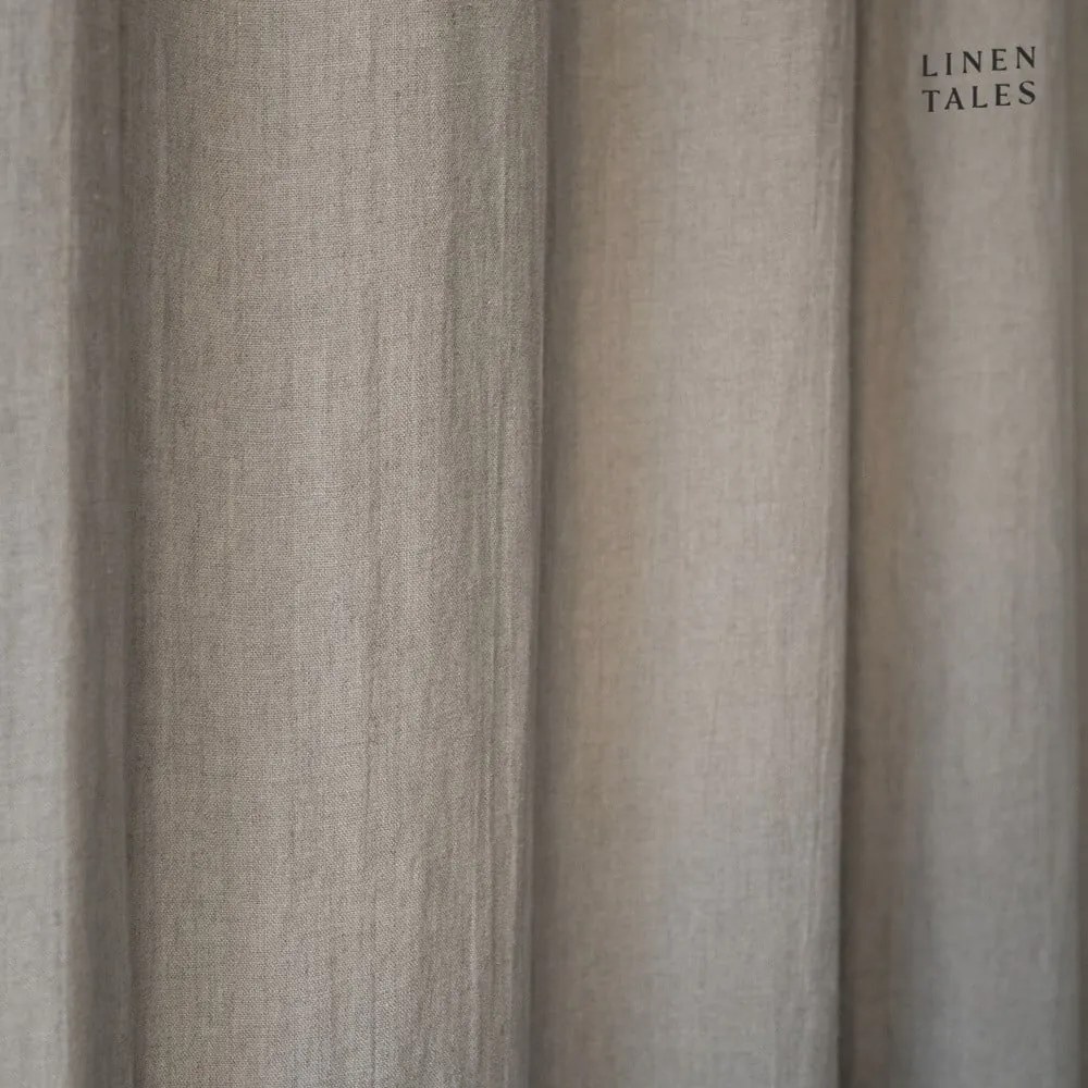 Béžový záves 140x200 cm Night Time - Linen Tales