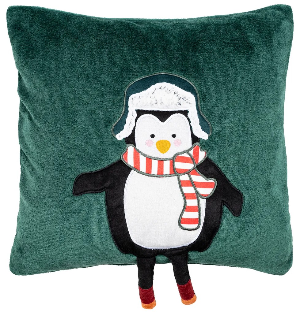4Home Vianočná obliečka na vankúšik Penguin, 40 x 40 cm