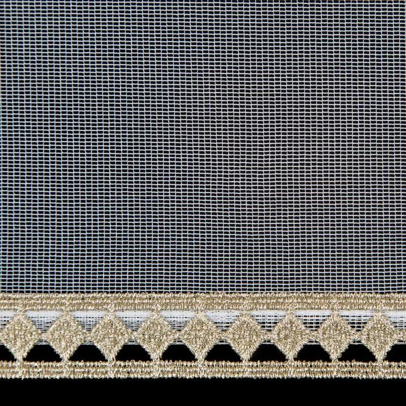 Biela záclona na krúžkoch CASSIE 300x150 cm