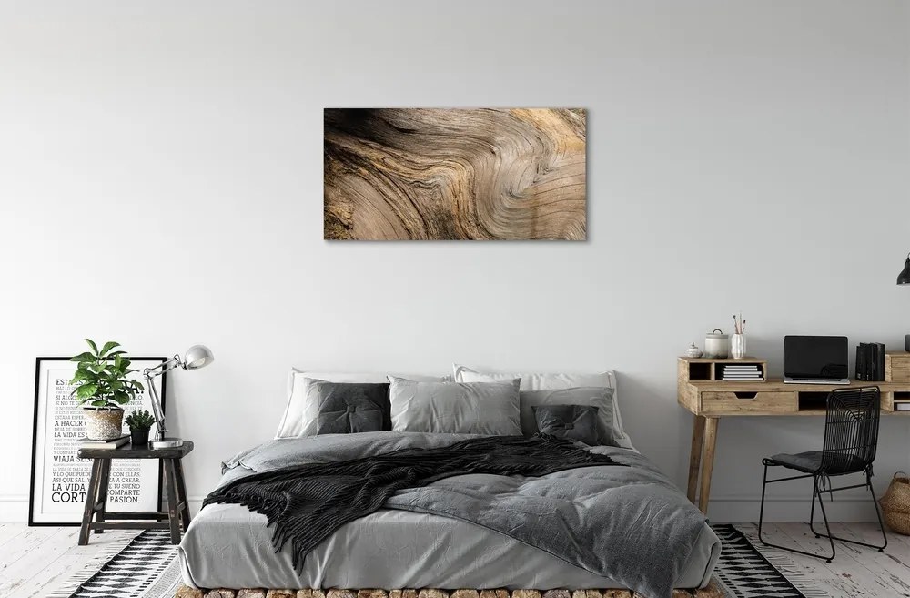 Obraz na skle Drevo textúry obilia 100x50 cm