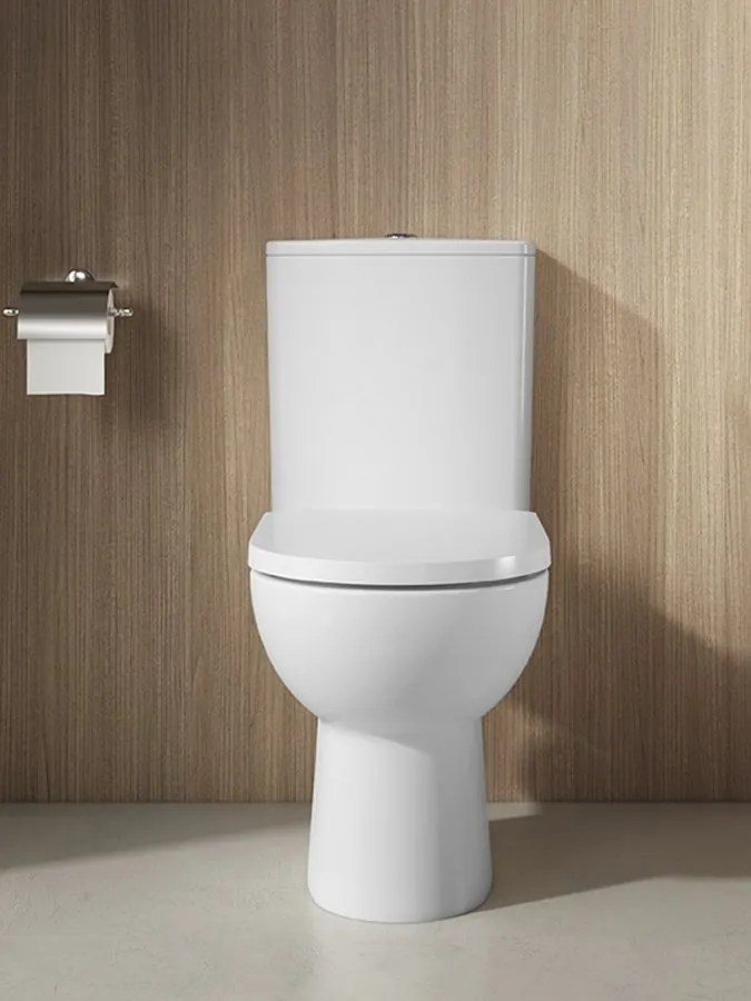Aqualine Aqualine, TALAMO WC kombi WC, Rimless, spodný/zadný odpad, biela, PB107WR