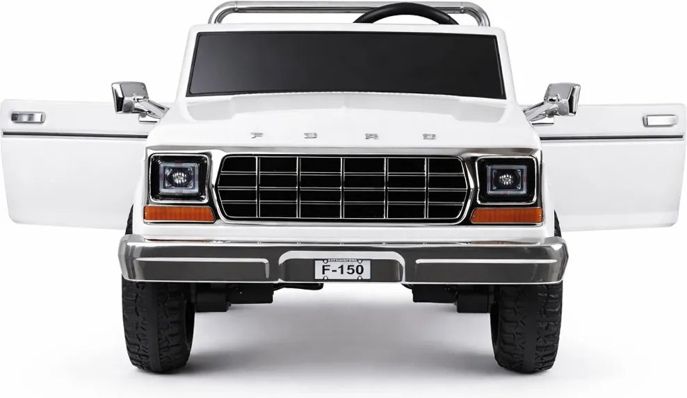 JOKOMISIADA Dvojmiestne autíčko na batériu klasický Ford Bronco Pickup biele PA0338