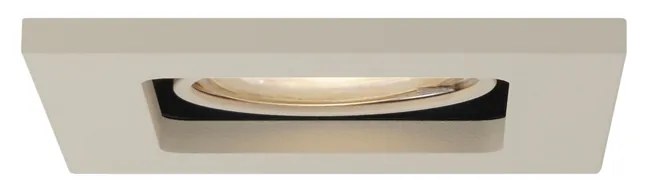 Sada 6 moderných zapustených bodových svetiel béžová GU10 50 mm otočné a naklápacie - Qure