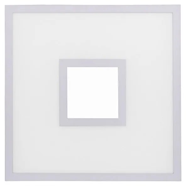 Dizajnové stropné svietidlo biele 45 cm vrátane LED a stmievača RGB - dlaždice