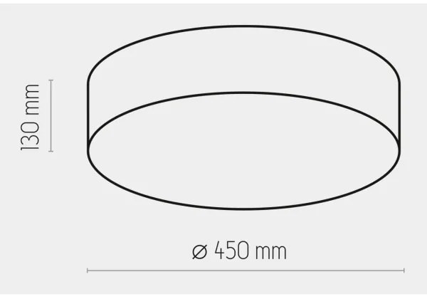 Stropné svietidlo RONDO 4xE27/15W/230V pr. 45 cm biela