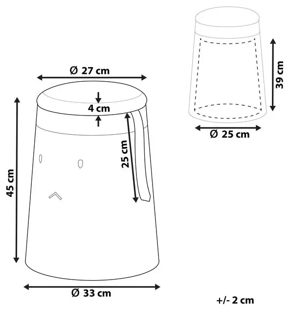 Taburetka SARI (béžová) (s úl. priestorom). Vlastná spoľahlivá doprava až k Vám domov. 1023142
