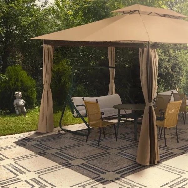 Záhradný altánok pavilón TOPAS 4x3m - piesková