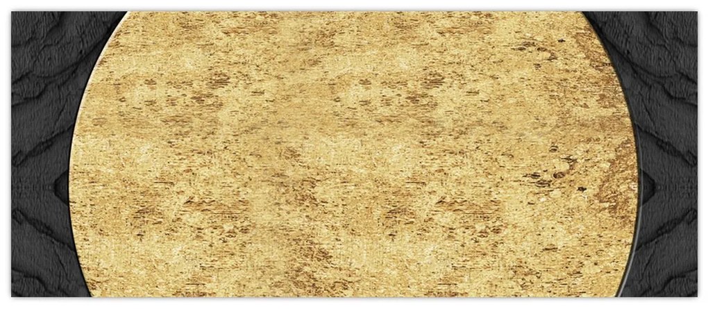 Obraz - Zlatá štruktúra N⁰2 (120x50 cm)