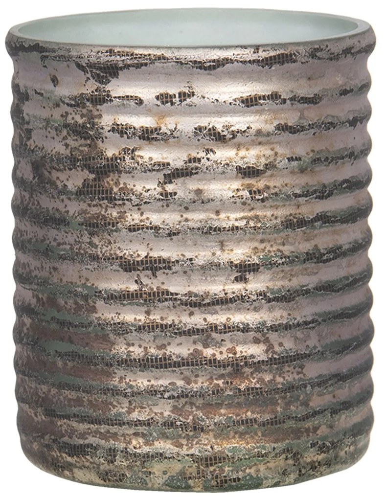 Sklenený svietnik na čajovú sviečku Mirla - Ø 9*8 cm