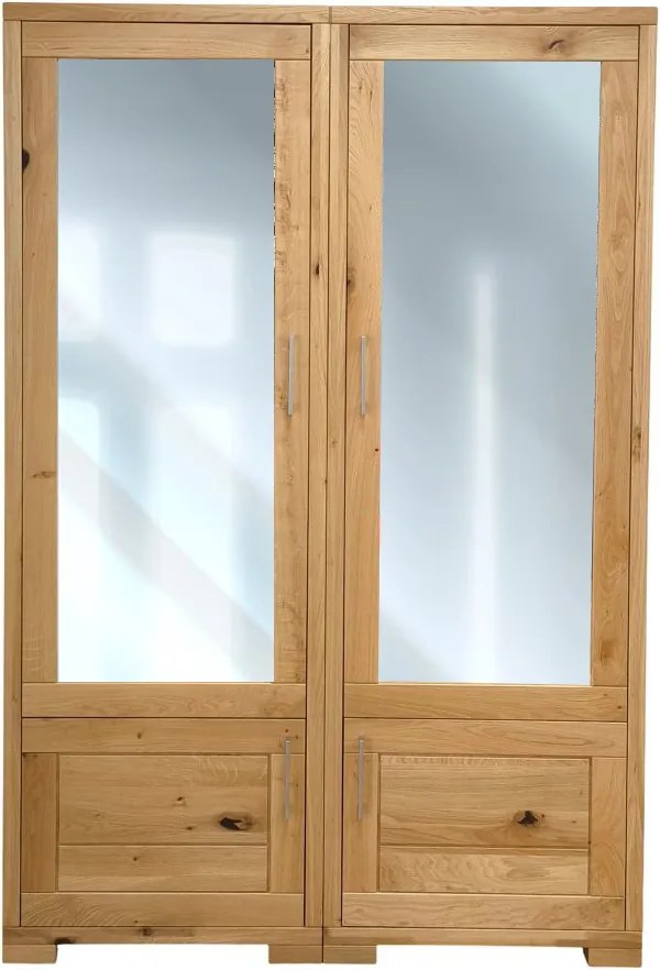 Dubová šatníková zostava do chodby, 130x39x194 cm