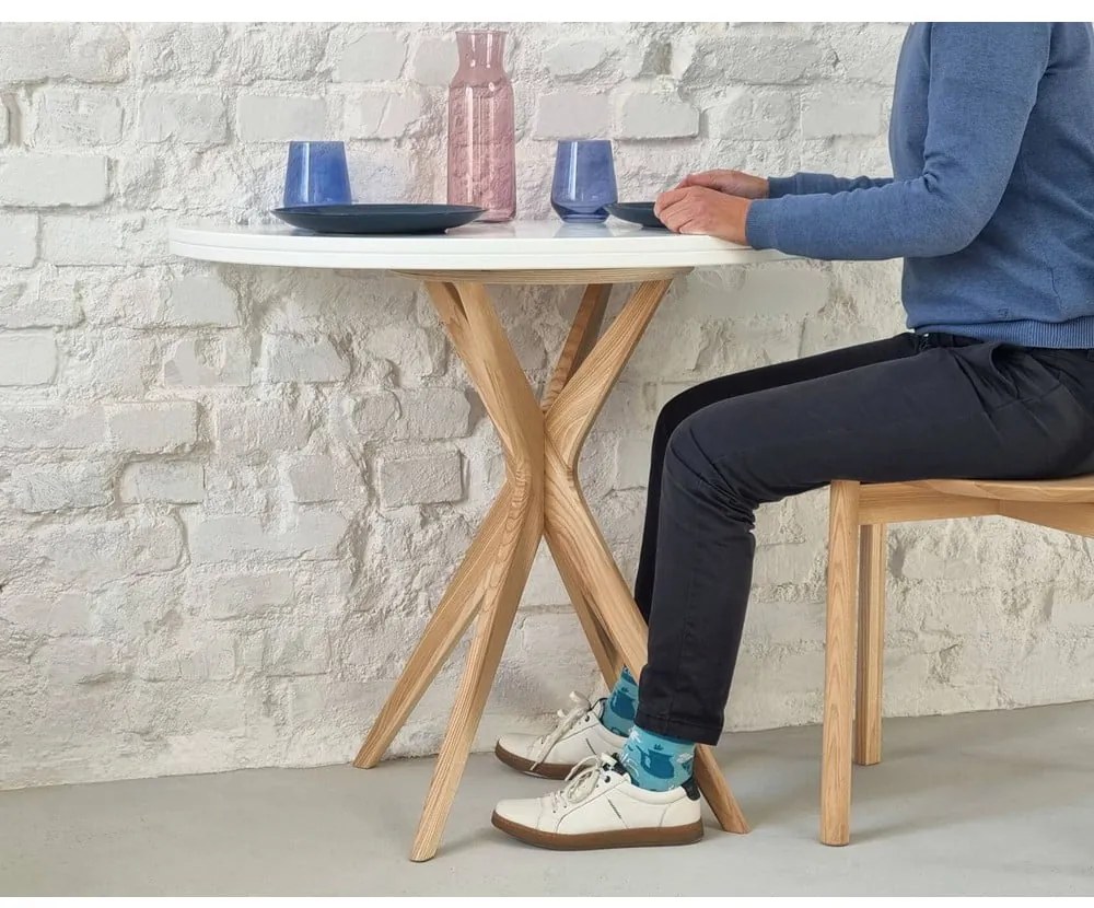 Okrúhly rozkladací jedálenský stôl 65x90 cm Jubi – Ragaba