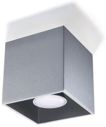 Sollux SL.0024 - Bodové svietidlo QUAD 1 1xGU10/10W/230V šedá