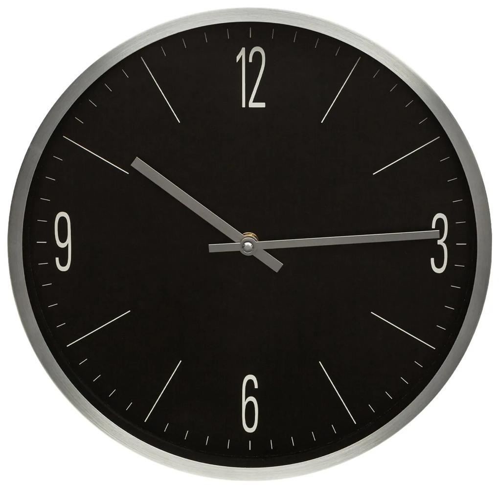 Dekoračné hodiny 30x4x30 cm čierna