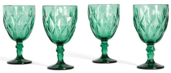 Sada štyroch pohárov LUNO zelené 748189 340 ml (4 ks)
