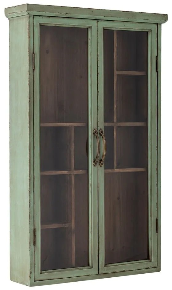 Zelená vitrína z jedlového dreva 50x80x13,5 cm Hazem – Bloomingville