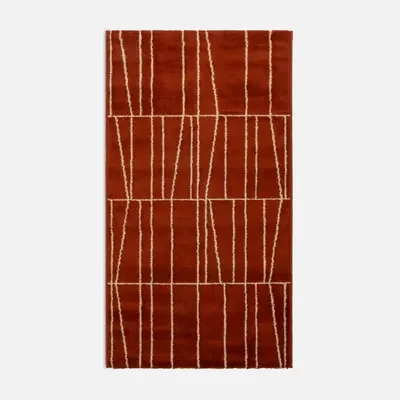 Moderný koberec v medenej a zlatej farbe CANNES 80x150 cm