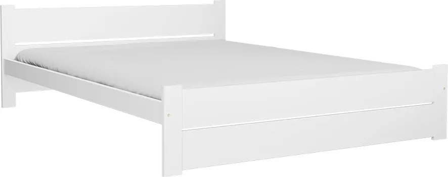 Posteľ IKAROS DOUBLE 180 x 200 cm, biela Rošt: Bez roštu, Matrac: Matrac Coco Maxi 20 cm
