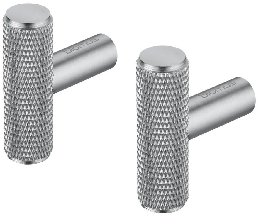 Nástenné kovové háčiky v súprave 2 ks v matne striebornej farbe Rof – Blomus