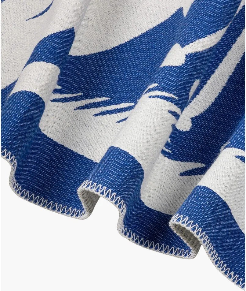 Modrá deka 165x200 cm Lino – noo.ma