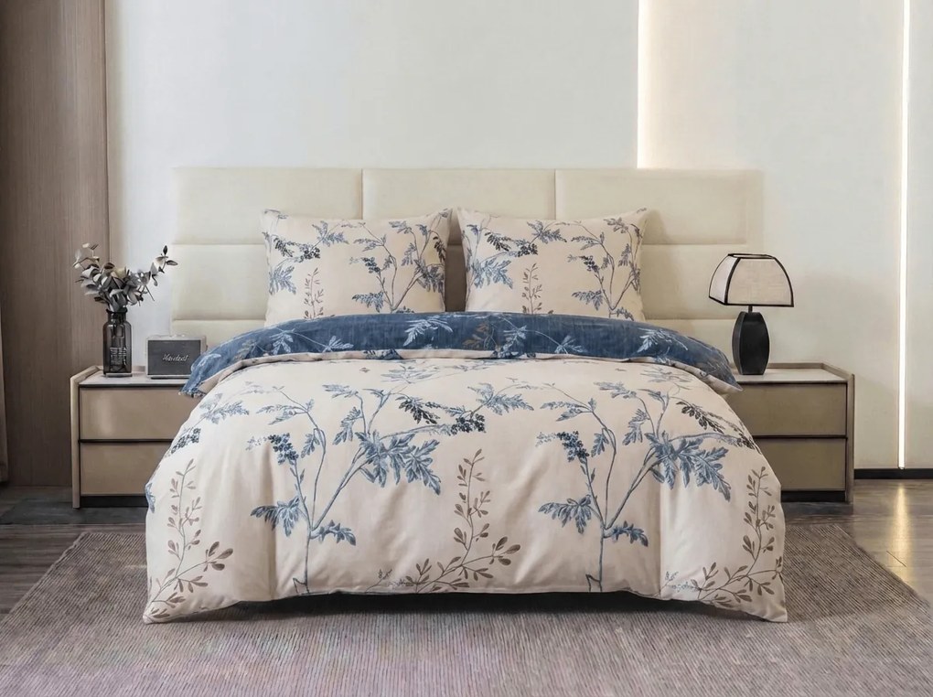 Flanelové obliečky z mikrovlákna GRETA krémové Rozmer obliečky: 70 x 90 cm | 140 x 200 cm