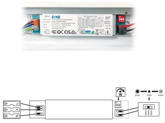 Ecolite TLSVEL5-LED60W - LED Žiarivkové svietidlo VELO LED/36/48/60W/230V biela