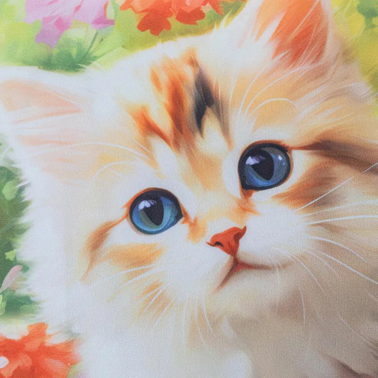 Sada 2 ks obliečok na vankúšiky MAČIATKA 40 x 40 cm