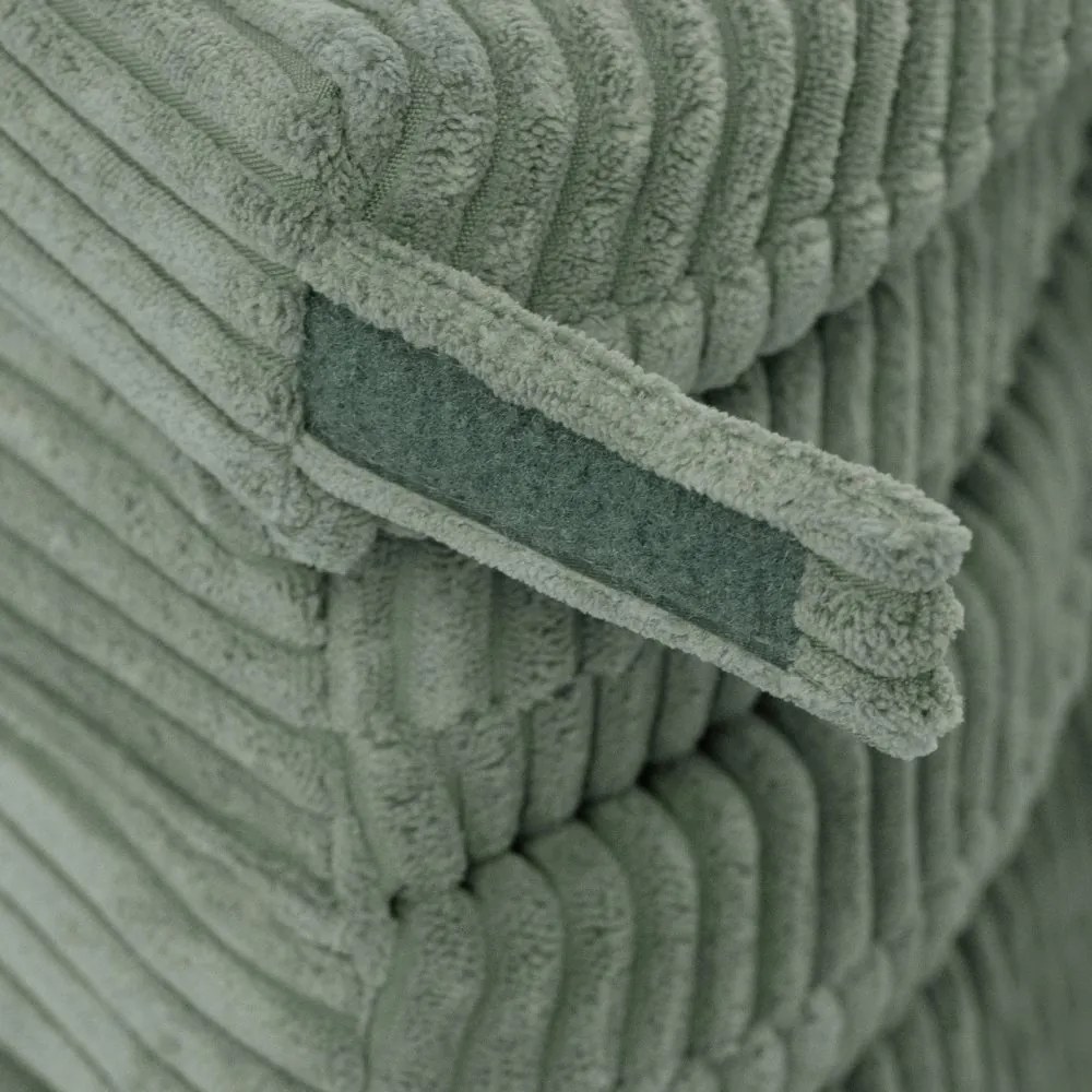 Kvetinová podložka 115x115x5cm, zelená, prémiový menčester