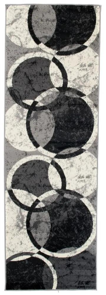 Kusový koberec PP Lina šedý atyp, Velikosti 70x250cm