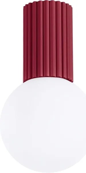 Sollux SL.1748 - Kúpeľňové stropné svietidlo HALO 1xG9/8W/230V IP44 červená