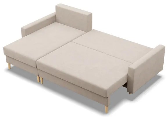 Rohová rozkladacia sedačka BLANK Elegant béžová