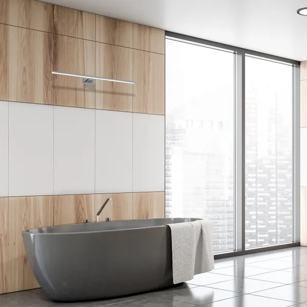 LED kúpeľňové osvetlenie zrkadla SHINE LED/15W/230V 80 cm IP44 lesklý chróm