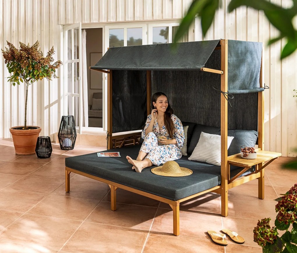 Solárny lampáš s textilnou šnúrkou, veľký