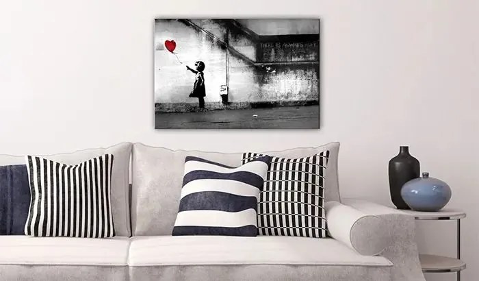 Obraz - hope (Banksy) Veľkosť: 90x60, Verzia: Premium Print