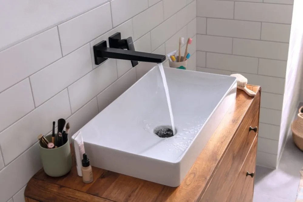 Hansgrohe Metropol, umývadlová batéria pod omietku 225 mm, 2-otvorová inštalácia, čierna matná, HAN-32526670