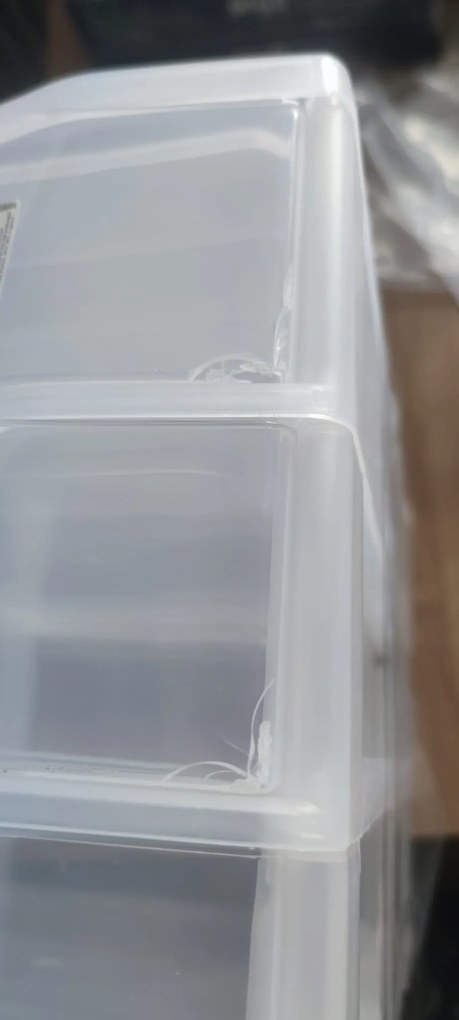 SUNDIS 2. akosť - Úložný box s 3 zásuvkami, transparentný, ORGAMIX A4 3T