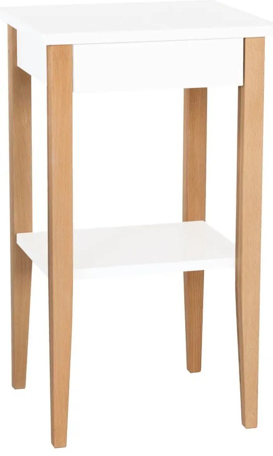 Biely odkladací stolík Ragaba Entlik