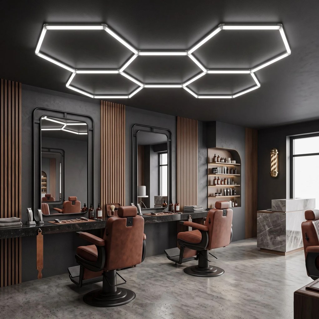 Toolight Toolight, LED stropné svietidlo HEXAGON 5 modulov, JNH051-H, biela, OSW-56243