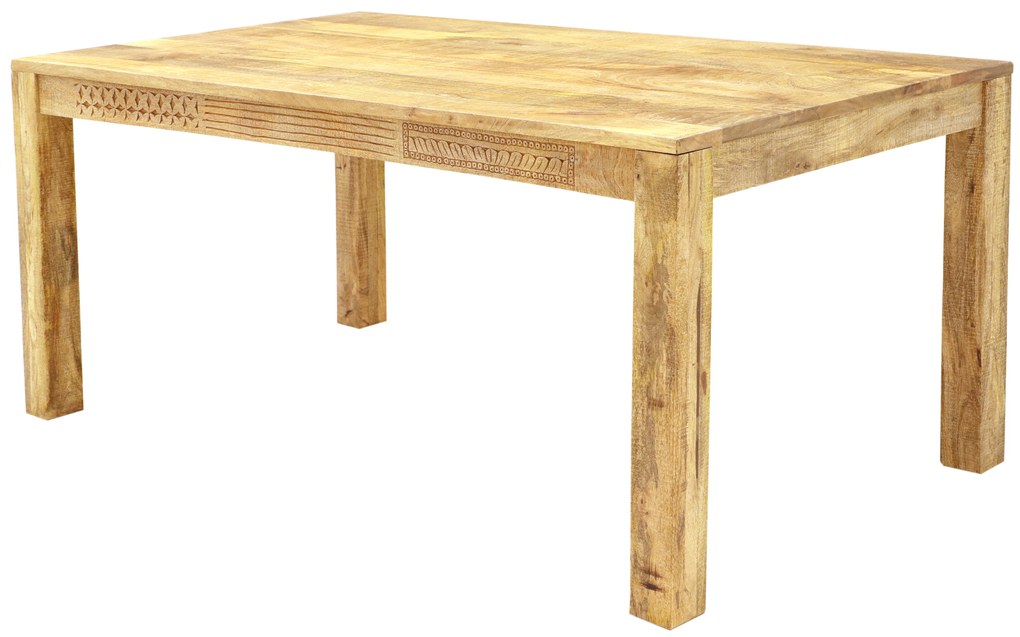 furniture-nabytek.cz - Jídelní stůl rustikální z dřeva mango 140x90