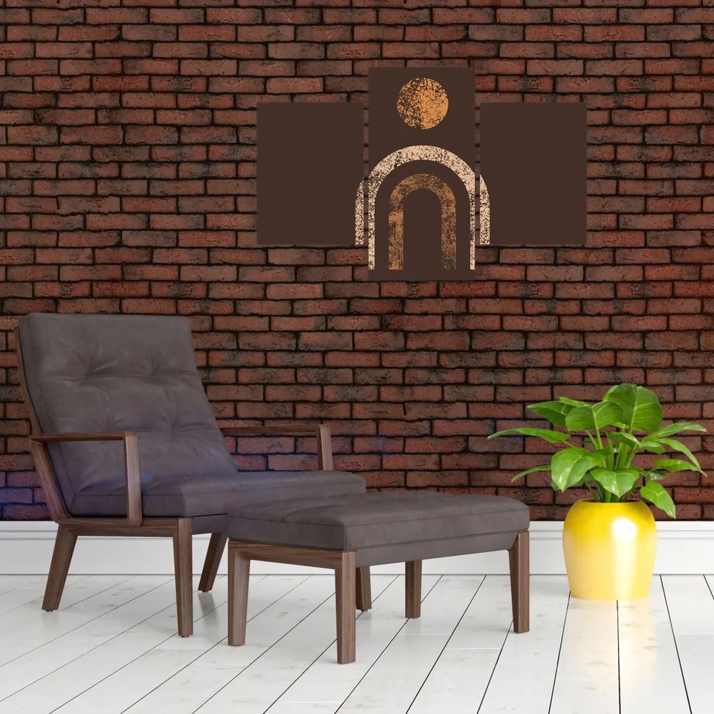 Obraz - Oranžové oblúky N⁰1 (90x60 cm)