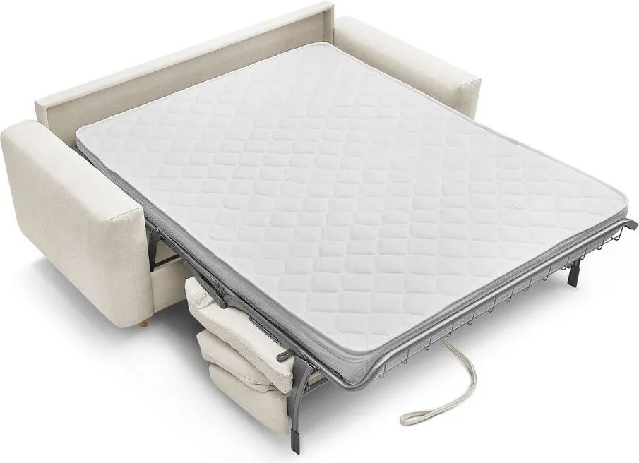 Béžová pohovka na každodenné spanie/rozkladacia 220 cm Cocoone – Bobochic Paris