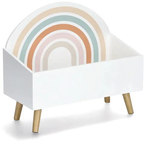 Úložný box na hračky, truhla na nožkách RAINBOW