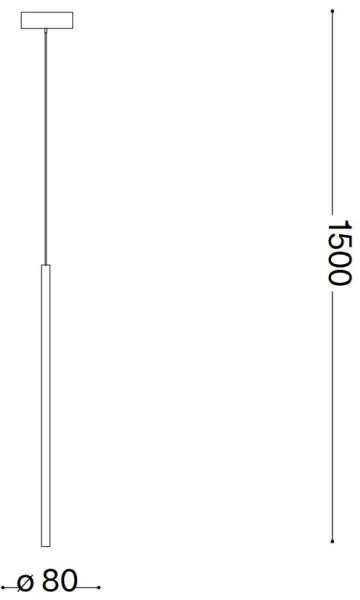 Ideal Lux - LED Luster na lanku FILO LED/3,5W/230V 3000K CRI 90 mosadz