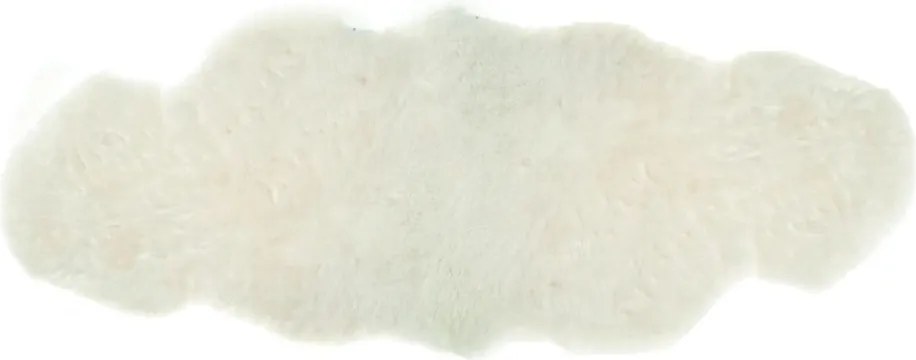 Prehoz cez posteľ biela ovčej kože z Islandskej ovce - 190 * 50 * 5cm